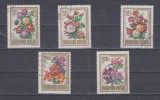 A12 S4 5 - Timbre foarte vechi - Ungaria - flori, Flora, Stampilat