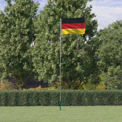 Steag Germania si stalp din aluminiu, 5,55 m GartenMobel Dekor foto