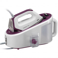 Statie de calcat Braun CareStyle 5 IS5155WH, 2400 W, 7.5 bar, Talpa FreeGlide 3D, Alb/Violet