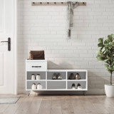 Pantofar, alb, 102x36x60 cm, lemn compozit GartenMobel Dekor, vidaXL