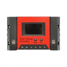 Regulator tensiune PWM panou solar 60A 12V/24V 4X port USB (12V=780W) (24V=1560W) max. 50V
