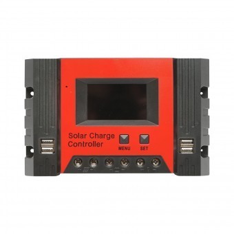 Regulator tensiune PWM panou solar 60A 12V/24V 4X port USB (12V=780W) (24V=1560W) max. 50V