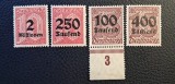 Deutsches Reich (1923) Hiperinflație "Dienstmarke" Supratipărite (MNH cu gumă originală intactă) BN1, Stampilat