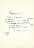 A3565N Ion Sofia Manolescu, act scris și semnat olograf, 1966