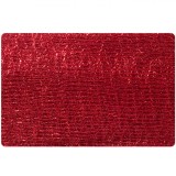 Tesatură Decorativă, Model Crăciun, Culoare Roșu, Dimensiuni 3m x 80cm, Material Poliester