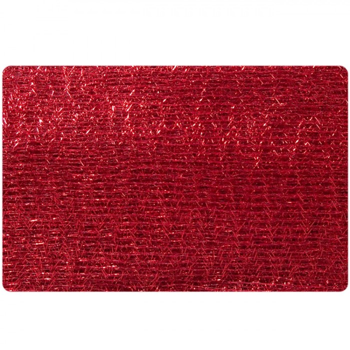 Tesatură Decorativă, Model Crăciun, Culoare Roșu, Dimensiuni 3m x 80cm, Material Poliester
