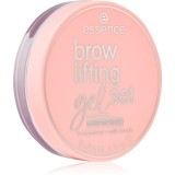 Essence Brow Lifting Gel Set gel fixare pentru spr&acirc;ncene cu pensula 12 g
