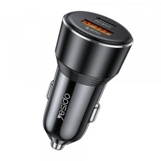 Incarcator Auto Yesido Y64, 50W, 3A, 1 x USB-A - 1 x USB-C, Negru