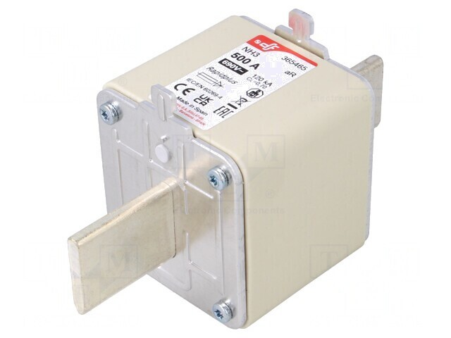 Siguranță Argintie NH3 500A 690VAC 550VDC