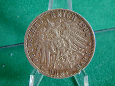 Moneda argint 3 mark 1908A (cr77) foto