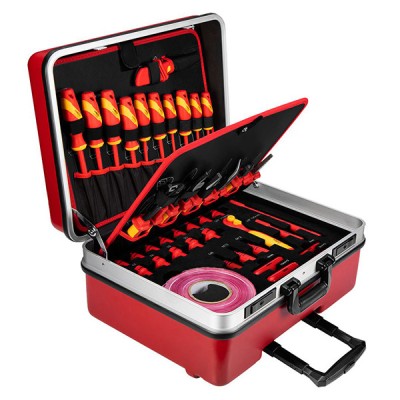 Set scule izolate VDE pentru repararea masinilor electrice si hibride 51 piese NEO TOOLS 01-312 HardWork ToolsRange foto