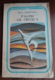 Myh 24s - Paul Zaifopol - Pagini de critica - ed 1984