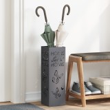 vidaXL Suport de umbrele Antracit Metal Mediu Inserții Decorativa