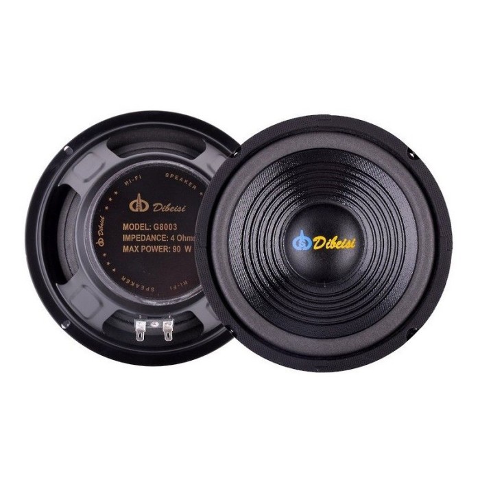 Difuzor frecvente medii Dibeisi, 45 W, diametru 20 cm, 4 Ohm Difuzor frecvente medii Dibeisi, 45 W, diametru 20 cm, 4 Ohm