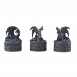 Set trei cutiute de bijuterii Comoara Dragonului 9cm