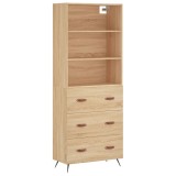 Cumpara ieftin Dulap inalt, stejar sonoma, 69,5x34x180 cm, lemn compozit
