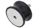 Atenuator vibrații ELESA GANTER M12 &Oslash;75mm, gumă, 40x12mm, 2819N