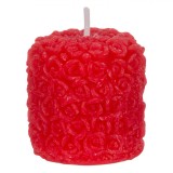 Lum&acirc;nare Decorativă, Model Trandafiri 3D, Culoare Roșie, Diametru 4.5 cm, &Icirc;nălțime 4.5 cm, Ardere 8 Ore