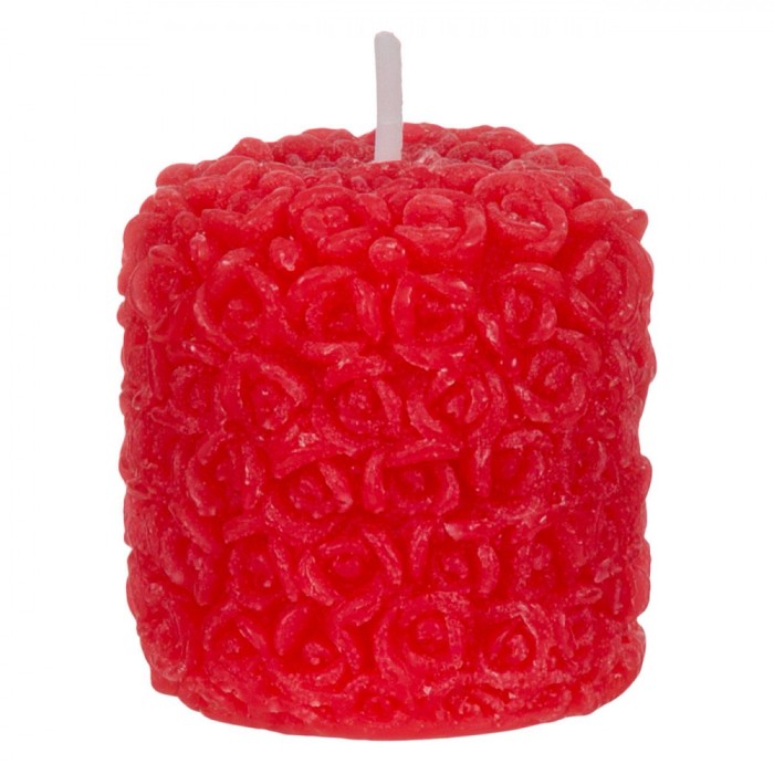 Lum&acirc;nare Decorativă, Model Trandafiri 3D, Culoare Roșie, Diametru 4.5 cm, &Icirc;nălțime 4.5 cm, Ardere 8 Ore