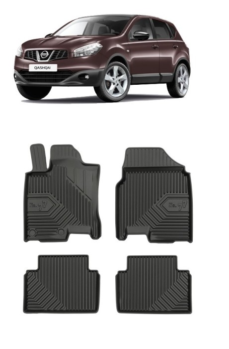 Set Covorase Auto din cauciuc Tavita Premium 3D Nissan Qashqai I (J10) 2006-2013