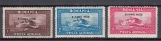 ROMANIA 1930 LP 84 a POSTA AERIANA C.RAIU FILIGRAN ORIZONTAL SUPRATIPAR 8 IUNIE 1930 GUMA ORIGINALA SERIE SARNIERA