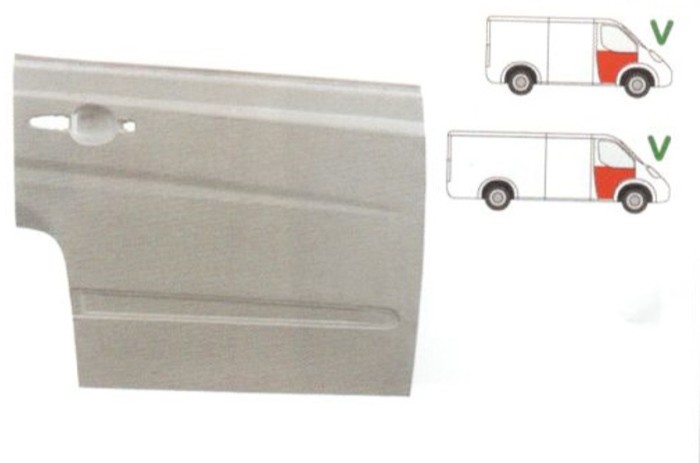 Element reparatie usa Mercedes VITO/ VIANO (W639), 01.2003-2014, partea dreapta, usa fata, pana la geam,