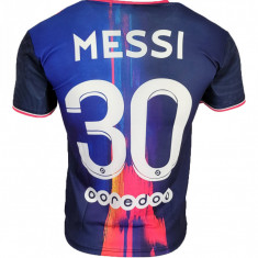 Tricou Negru-Albastru Adulti PSG - Messi (S,M,L,XL,XXL) -