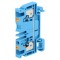 Conector Șine 4mm2 1 Pista 2 Borne Albastru Wemid