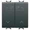Intrerupator jaluzele 2M Gewiss Chorus negru GW12160F