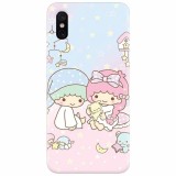 Husa silicon pentru Xiaomi Mi 8 Pro, Little Twins