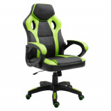 Rousseau Scaun gaming &bdquo;Spike&rdquo;, verde, piele ecologică