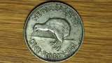 Noua Zeelanda -moneda de colectie argint - 1 florin 1941 -George VI- superba!, Australia si Oceania
