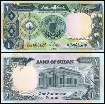 Sudan 1987 - 1 pound UNC foto