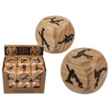 Zar din lemn XXL cu pozitii sexuale, Kamasutra, 6 cm x 6 cm#