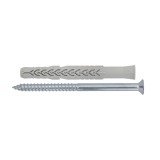 Diblu universal din nylon, Friulsider X3, 10 x 100 mm + surub, otel, zincat alb, amprenta Torx, 7 x 108 mm