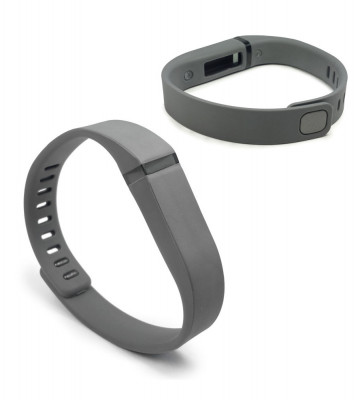 Bratara TPU pentru Fitbit Flex-Mărime S-Culoare Gri foto