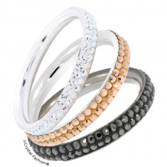 Slim Wedding Ring Crystal-Fashion? Swarovski? foto