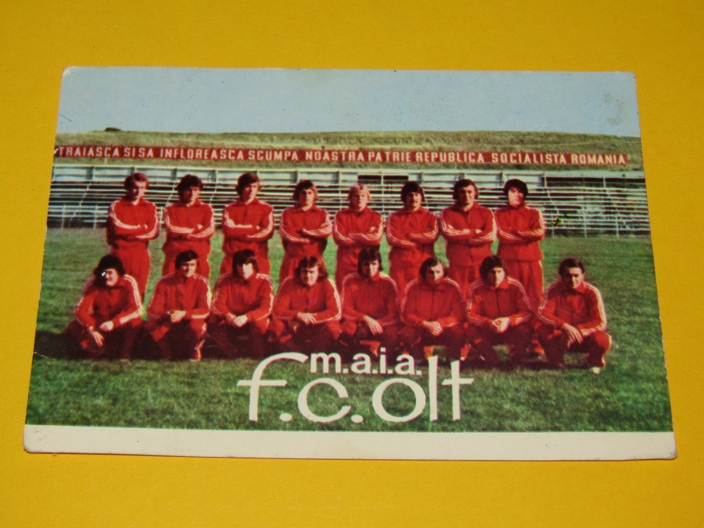 Foto echipa de fotbal FC OLT Scornicesti (sezonul 1980/1981) arhiva