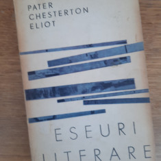 Eseuri literare de Pater Chesterton Eliot și Opera și cuvântul de Werner Kraus