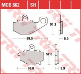 Set placute frana spate TRW MCB662SH - CF Moto NK 650 - Kawasaki ZZR 400 - ER-6N 650 - ZX-6R 600-636-900 Ninja - KLE 650 Versys - Z 1000