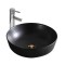 Lavoar pe Blat, Rotund, Negru, Ceramica, Colectia Art Basin, Model LX-7139, Dimensiune 420 x 420 x 140 mm