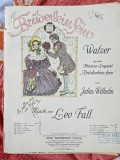 Bruderlein fein, vals cu motive din opereta cu acelasi nume - Leo Fall partitura