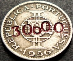 Moneda exotica 2.5 ESCUDOS - ANGOLA, anul 1956 * cod 85 = denominare inflatie