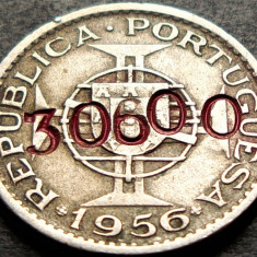 Moneda exotica 2.5 ESCUDOS - ANGOLA, anul 1956 * cod 85 = denominare inflatie