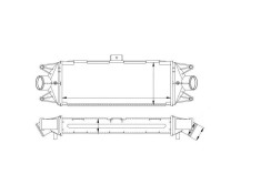 Intercooler Iveco Daily, 05.2006-2014, motor 2.3 TD, 3.0 TD, diesel, cutie manuala, cu/fara AC, aluminiu brazat/plastic, 475x187x64 mm,