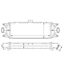 Intercooler Iveco Daily, 05.2006-2014, motor 2.3 TD, 3.0 TD, diesel, cutie manuala, cu/fara AC, aluminiu brazat/plastic, 475x187x64 mm,