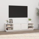 VidaXL Comodă TV, alb, 156x40x40 cm, lemn masiv de pin