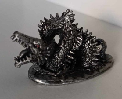 Figurina Mitica Evul Mediu - Nessie Monstrul din Loch Ness - Atlas metal foto