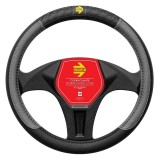 Husa volan Momo V.I.P din piele ecologica, negru cu gri Automobile ProTravel