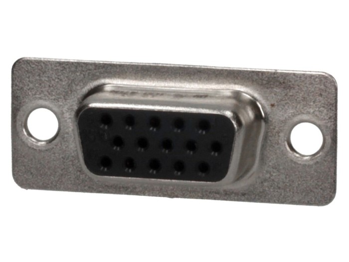 Conector mufă D-Sub HD 15 pini, lipire
